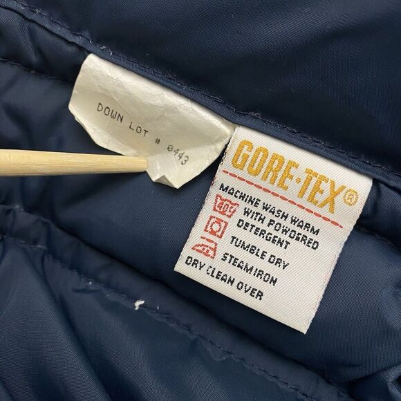 LL Bean Goose Down Gore-Tex Warden's Parka Outdoors Coat Men's Large Workwear - Picture 11 of 16